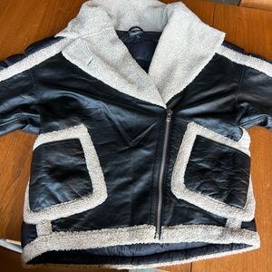 LAMARQUE faux leather puffer Jacket